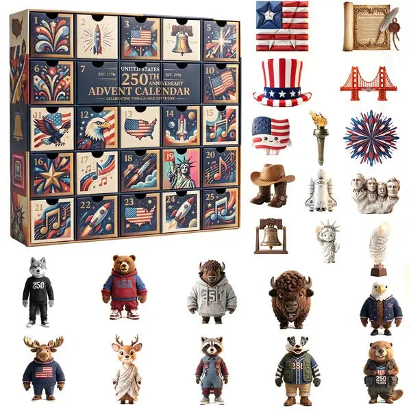 🇺🇸 LAST DAY — 40% OFF 🎇 | 250th Anniversary Advent Calendar 25 Days. 25 Collectibles. One Nation’s Legacy.
