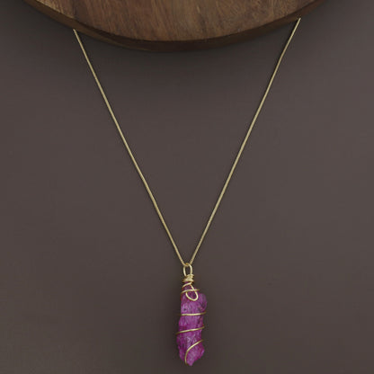 Binded Dyed Stone Neckpiece